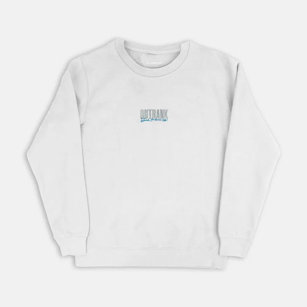 Back To Doin' Me Embroidered Crewneck Fleece