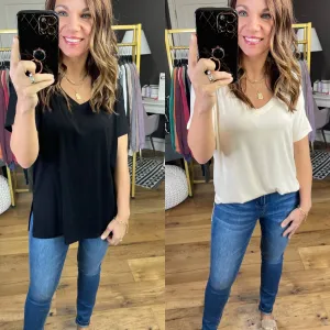 Back To The Basics V-Neck Top - Multiple Options