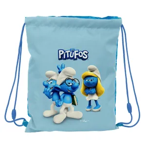 Backpack with Strings Los Pitufos Blue Sky blue 26 x 34 x 1 cm