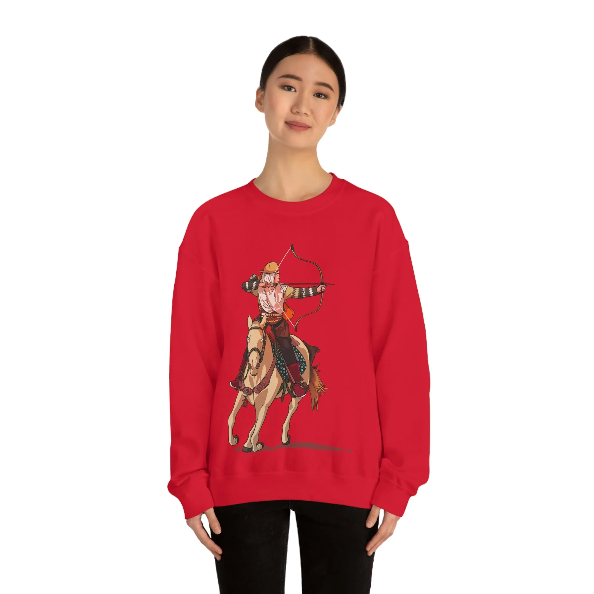 Backriding Horse POD Unisex Heavy Blend™ Crewneck Sweatshirt