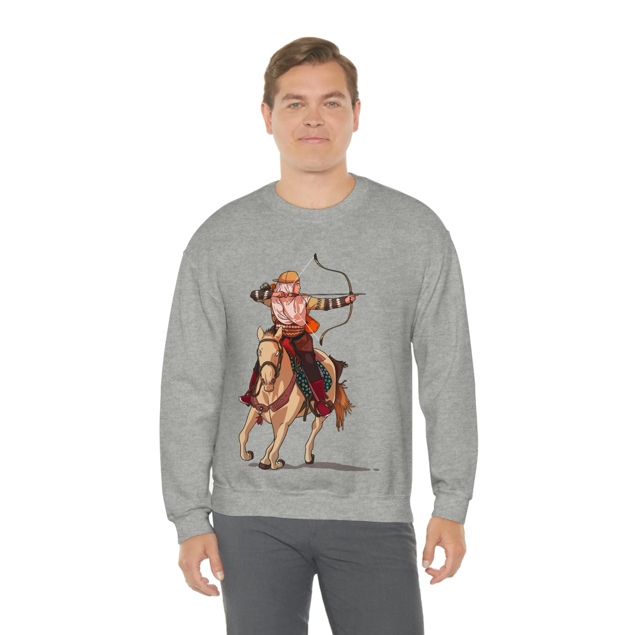 Backriding Horse POD Unisex Heavy Blend™ Crewneck Sweatshirt