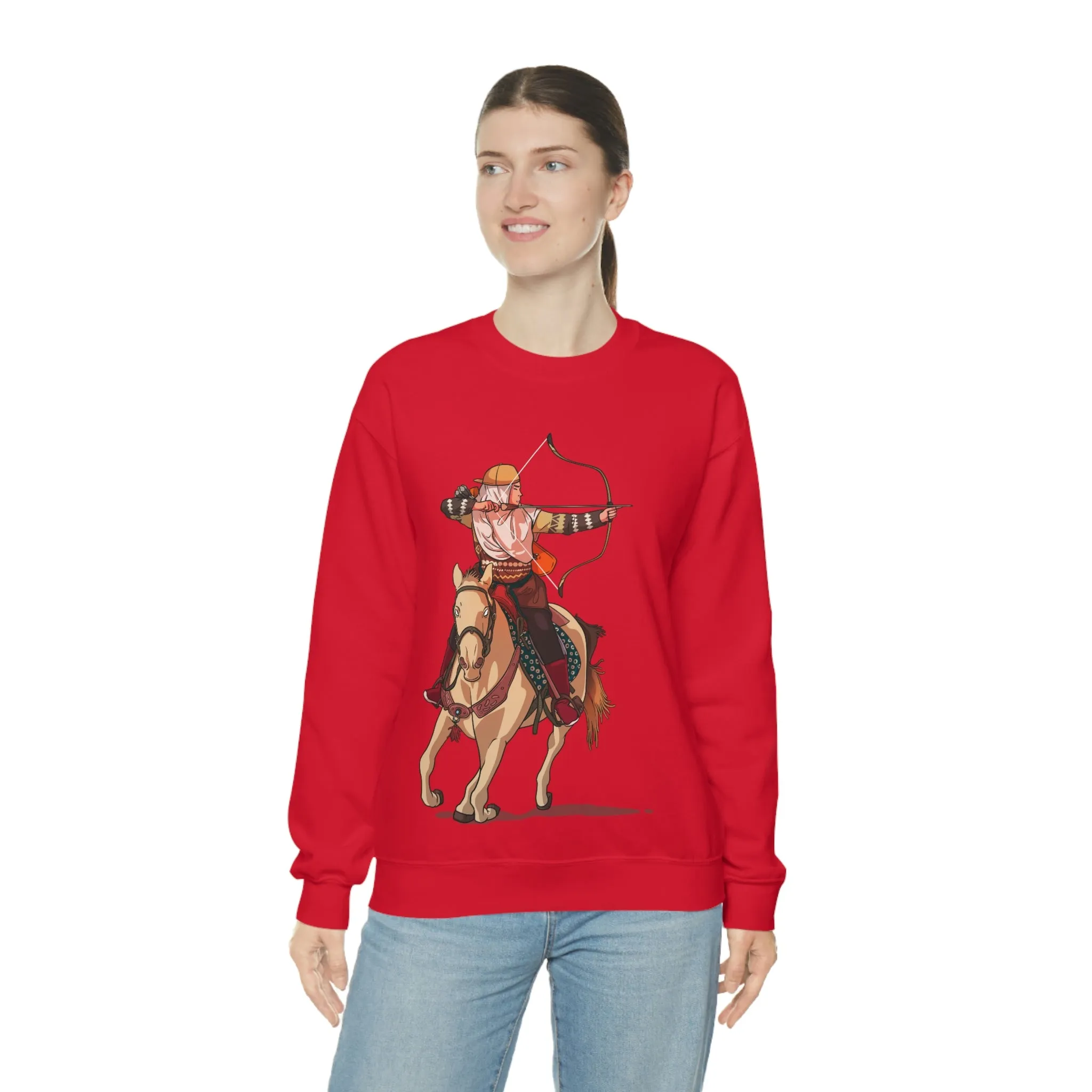 Backriding Horse POD Unisex Heavy Blend™ Crewneck Sweatshirt