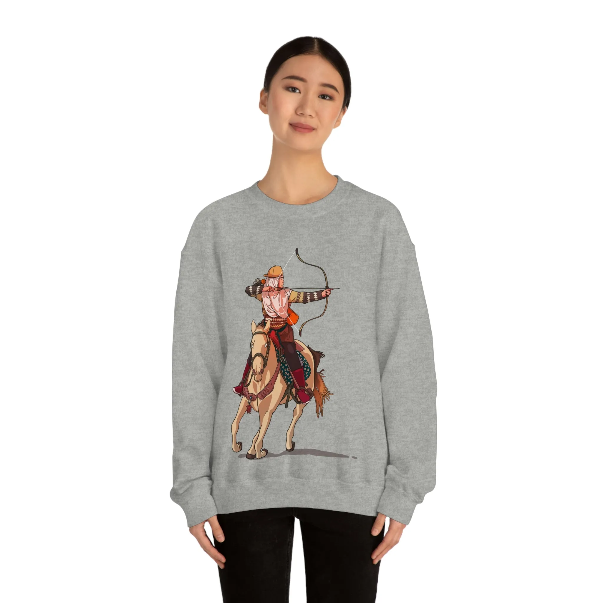 Backriding Horse POD Unisex Heavy Blend™ Crewneck Sweatshirt