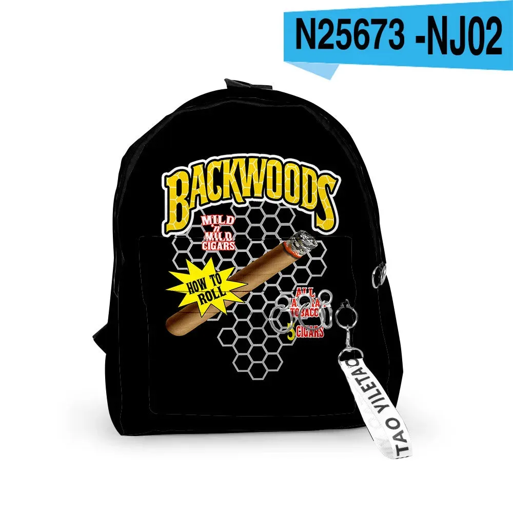 BACKWOODS CIGARS Backpacks 3D Printed School Bags Unisex