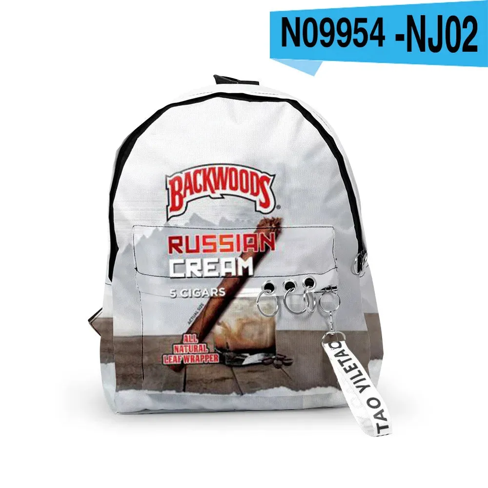 BACKWOODS CIGARS Backpacks 3D Printed School Bags Unisex