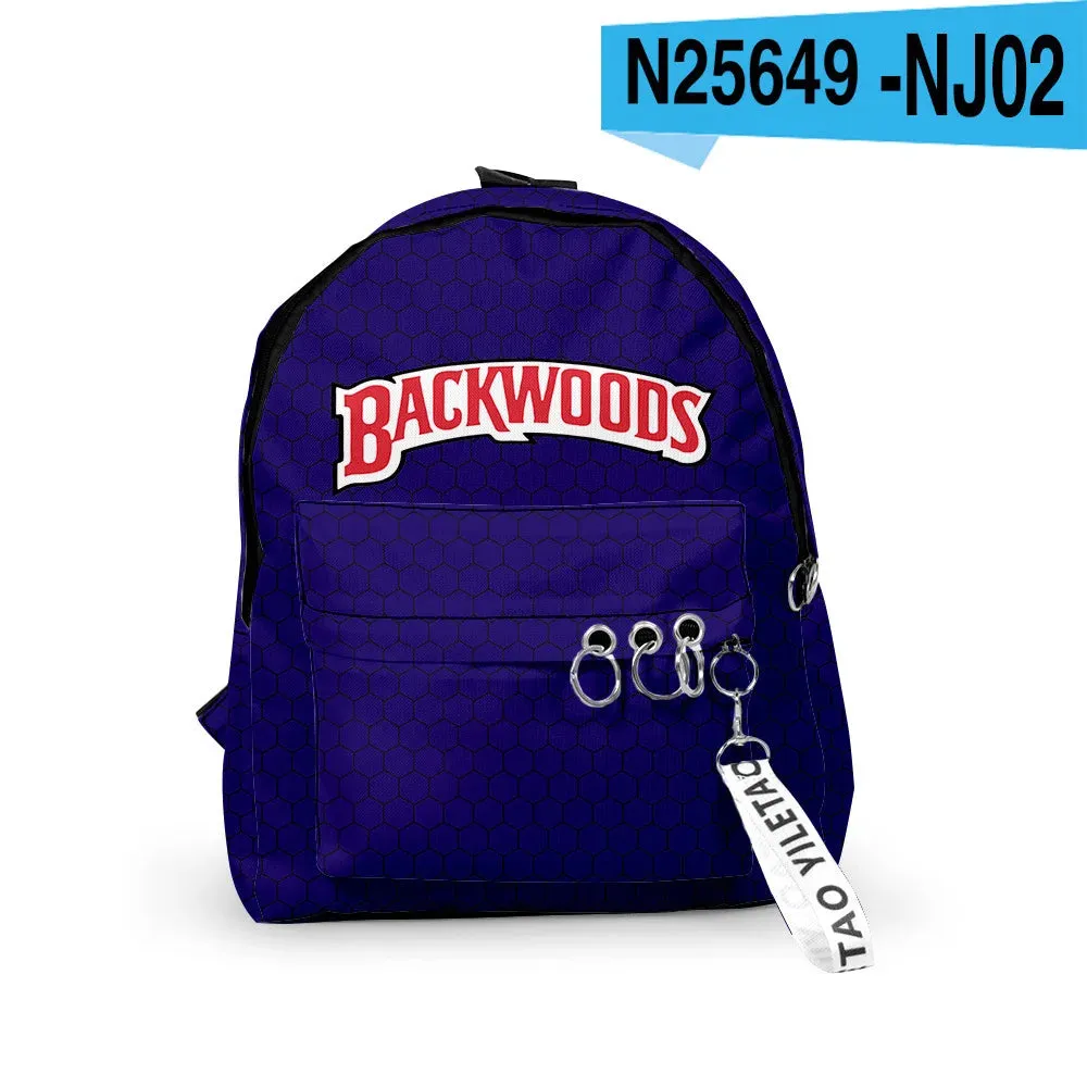 BACKWOODS CIGARS Backpacks 3D Printed School Bags Unisex