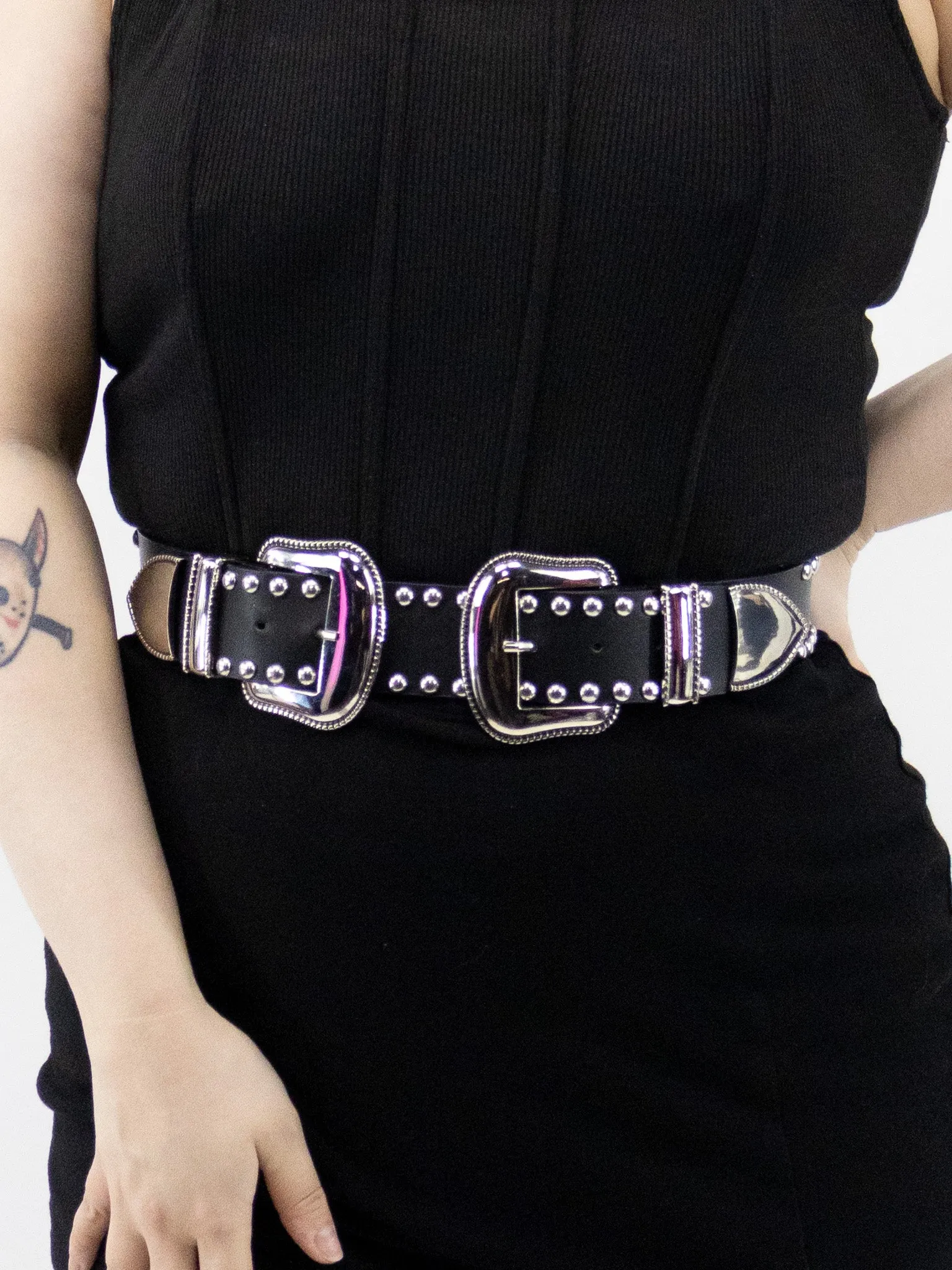 Bad Brenda Double Buckle Belt