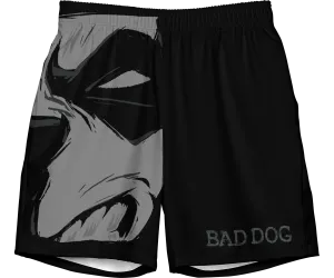 Bad Dog Face Swim Trunks