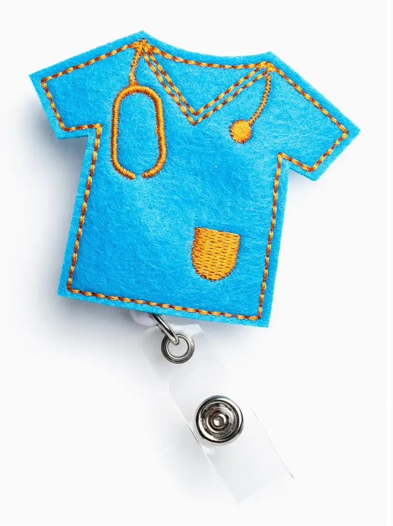 Badge Reel Holder - Scrub Top