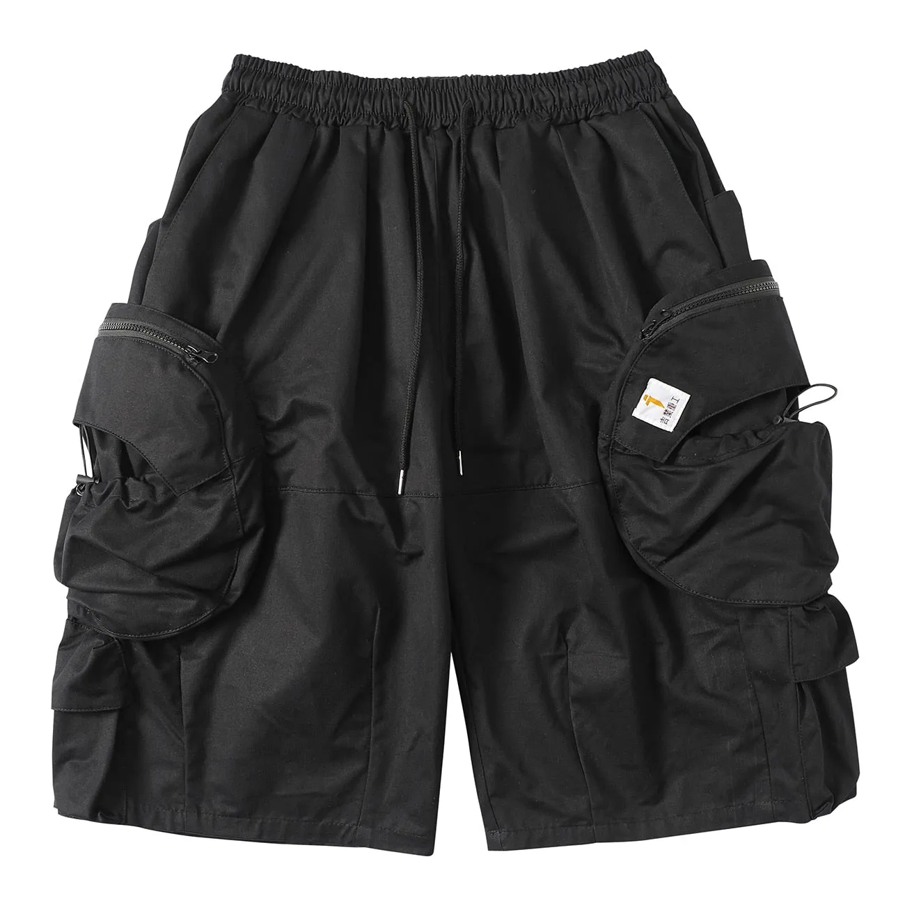 Baggy Black Cargo Shorts