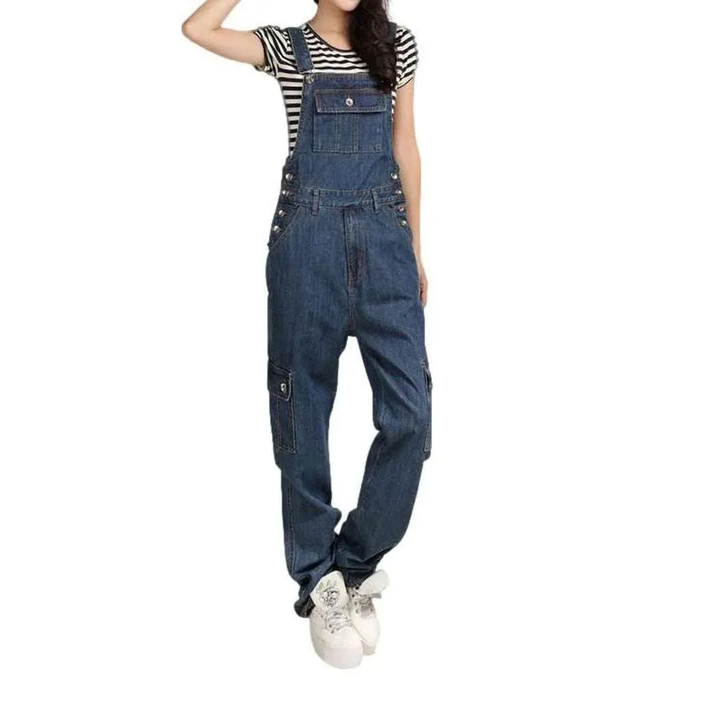 Baggy denim dungaree for women