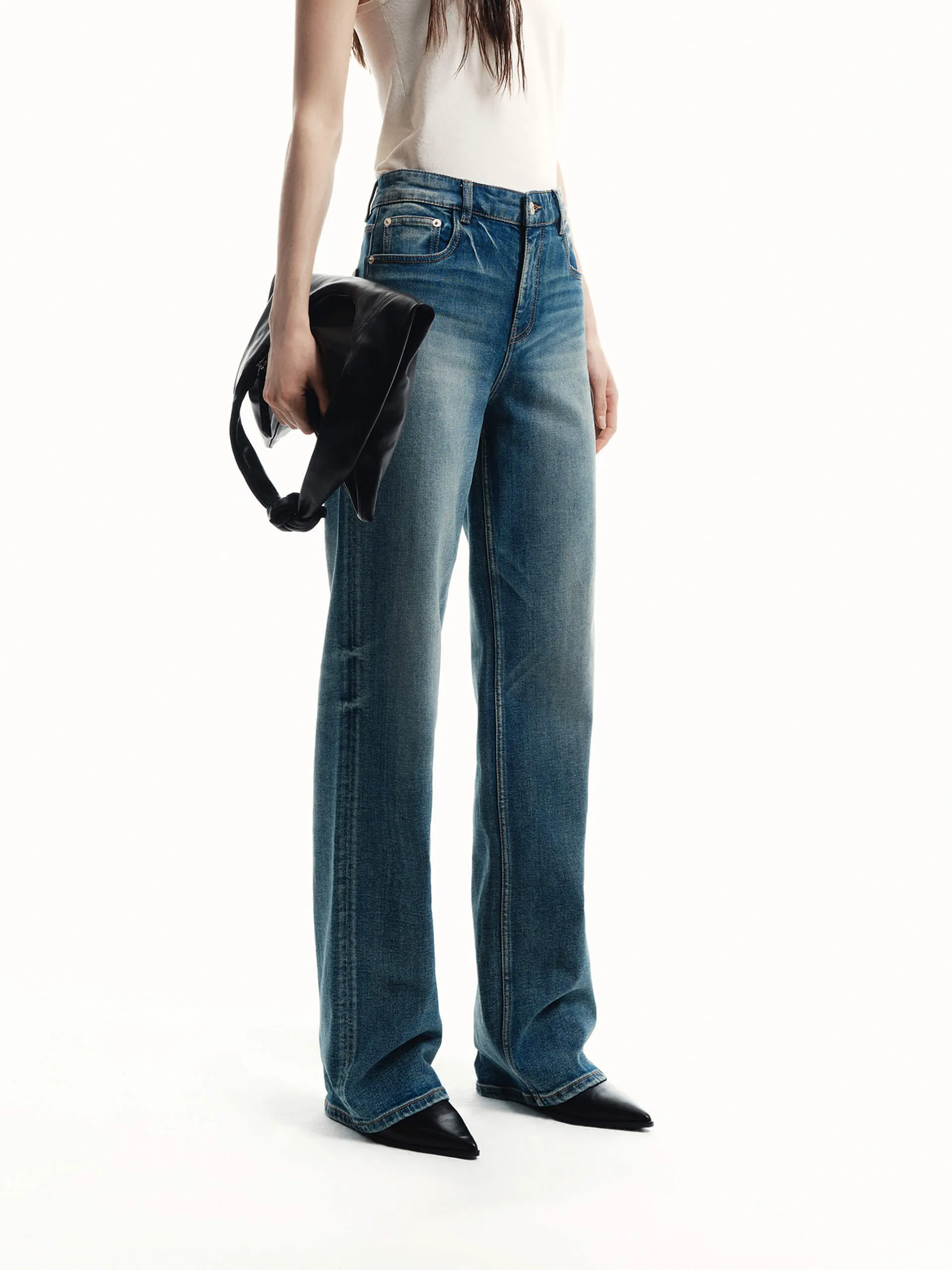 Baggy Fit Straight Jeans