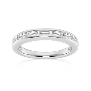 Baguette Cut Moissanite Wedding Band