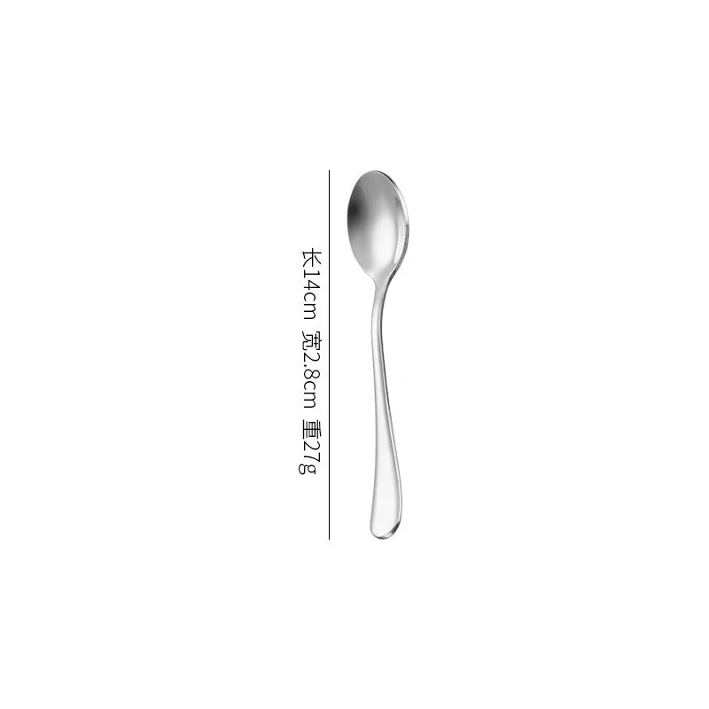 Baike Steak Knife Thick 081 Series Stainless Steel Western Food Knife, Fork and Spoon Suit Dessert Fork Spoon