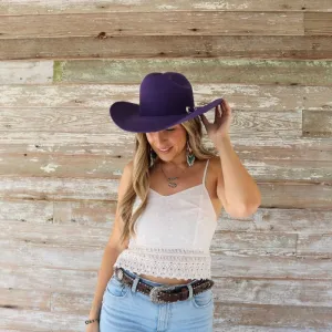 Bailey 4X Purple Fur Felt Cowboy Hat