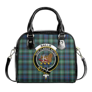 Baillie Ancient Tartan Shoulder Handbags with Family Crest