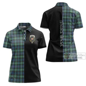 Baillie Ancient Tartan Women's Polo Shirt with Family Crest and Half Of Me Style