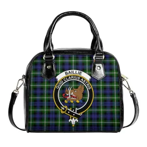 Baillie (Bailey) Tartan Shoulder Handbags with Family Crest