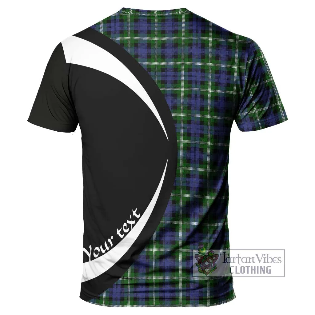 Baillie (Bailey) Tartan T-Shirt with Family Crest Circle Style