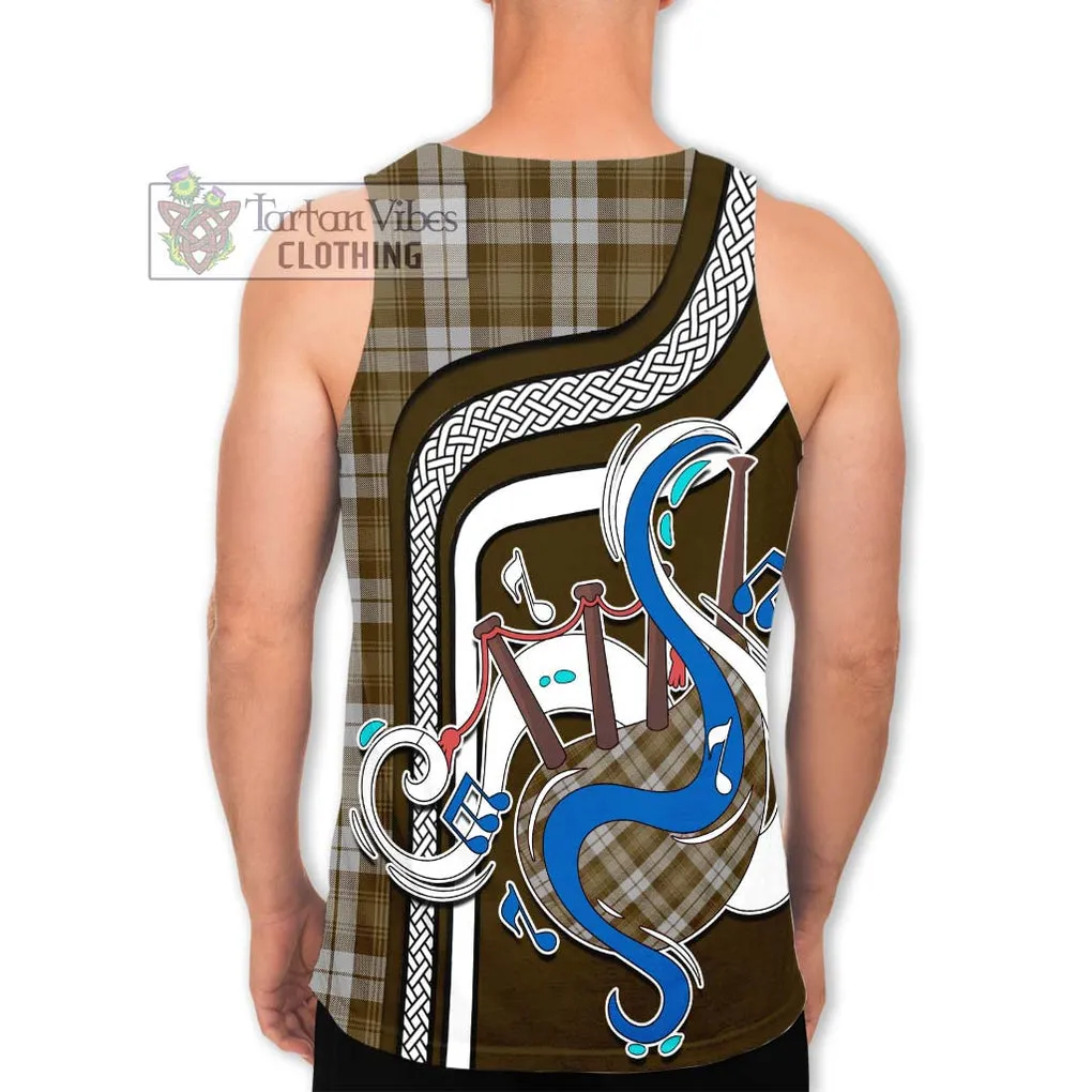 Baillie Dress Tartan Men's Tank Top with Epic Bagpipe Style