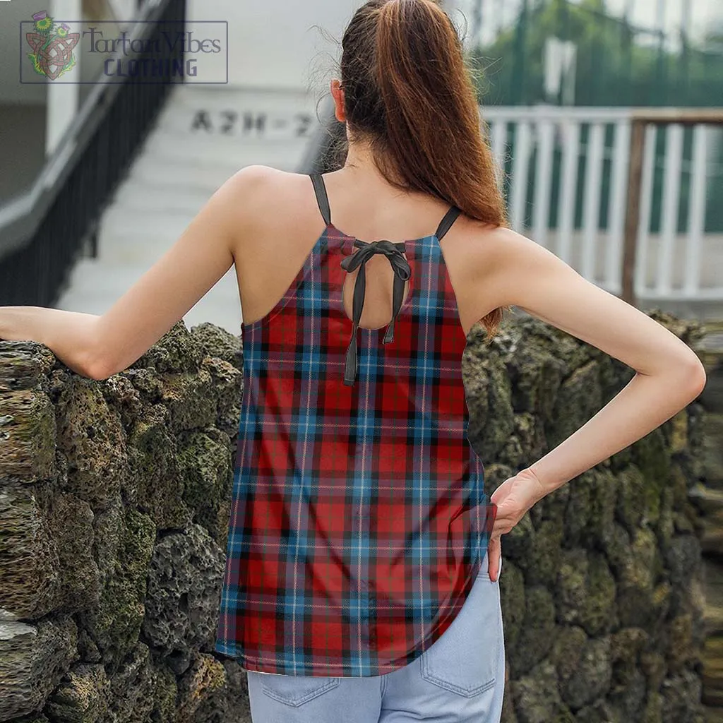 Baillie of Polkemmet Red Tartan Loose Halter Neck Camisole