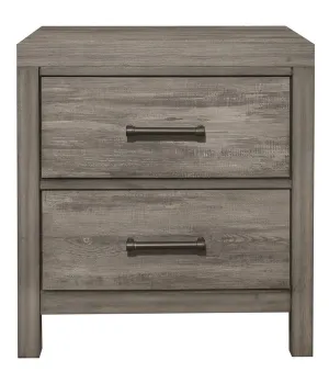 Bainbridge Weathered Gray Wood 2-Drawer Nightstand