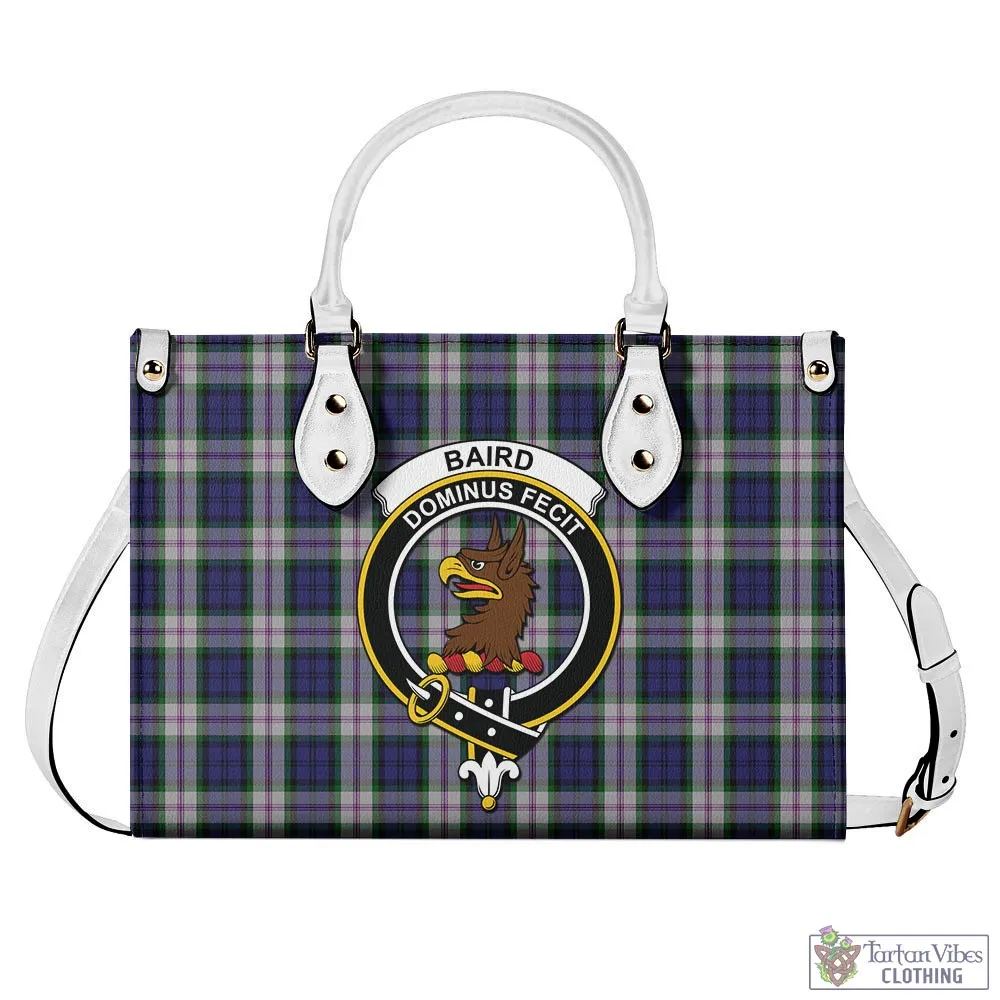 Baird Dress Tartan Luxury Leather Handbags with Family Crest