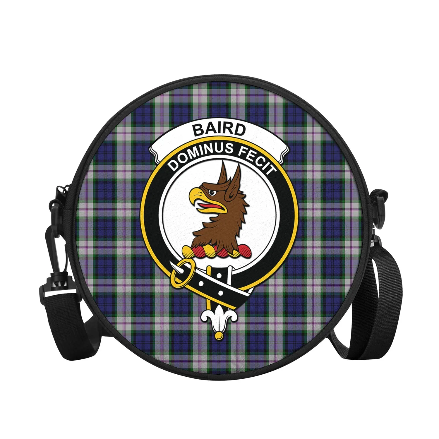 Baird Dress Tartan Round Satchel Bags with Family Crest