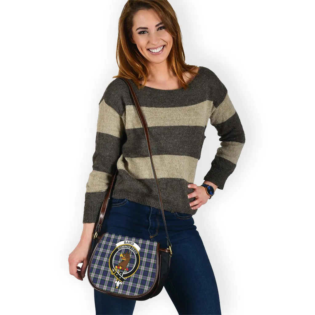 Baird Dress Tartan Saddle Bag with Family Crest