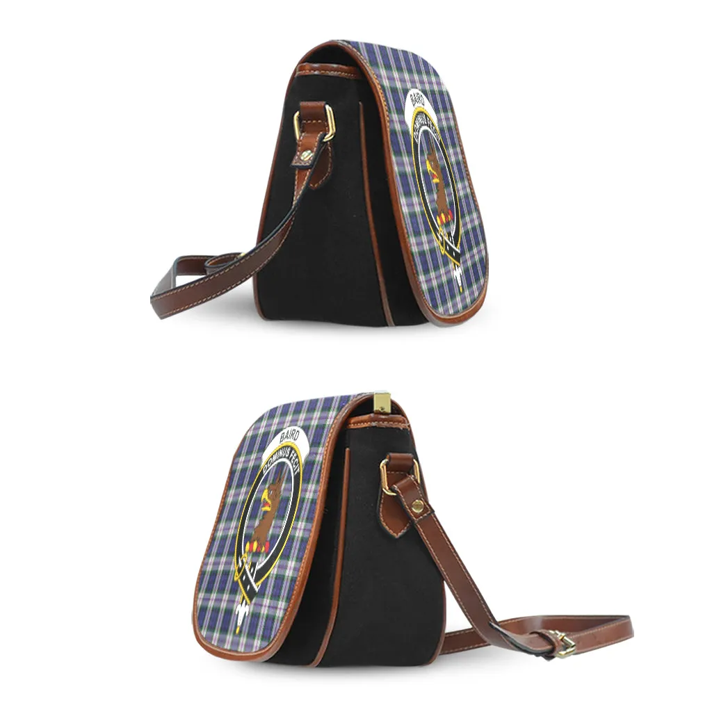 Baird Dress Tartan Saddle Bag with Family Crest