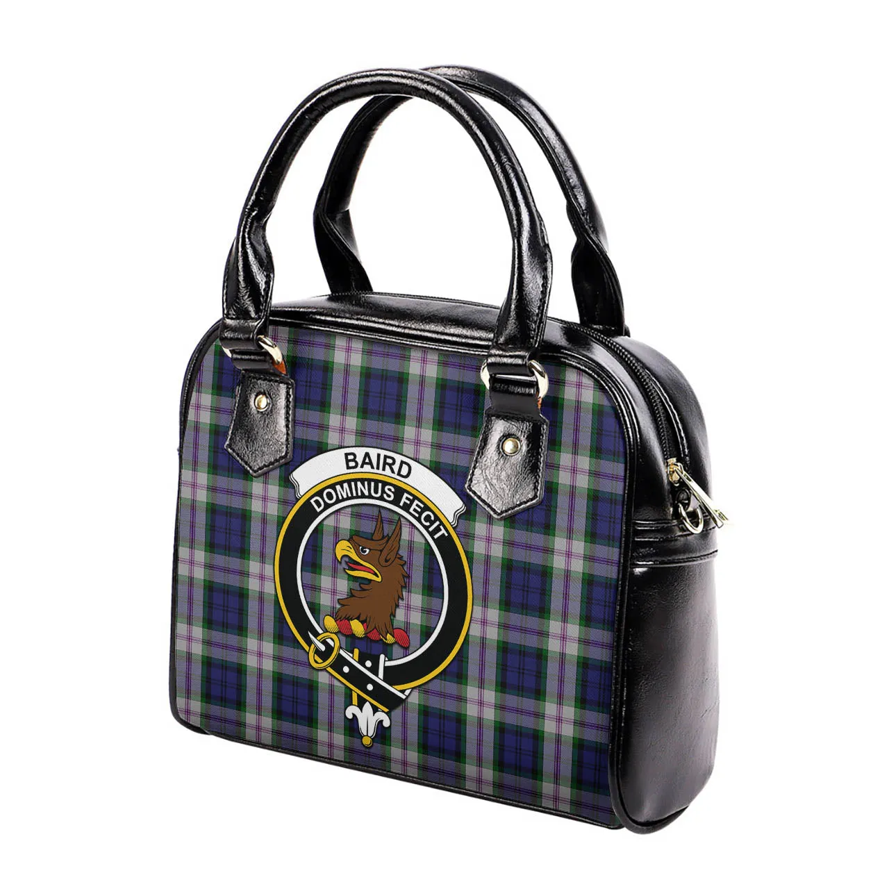 Baird Dress Tartan Shoulder Handbags with Family Crest