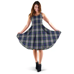 Baird Dress Tartan Sleeveless Midi Womens Dress