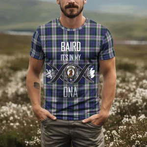 Baird Dress Tartan T-Shirt with Family Crest DNA In Me Style