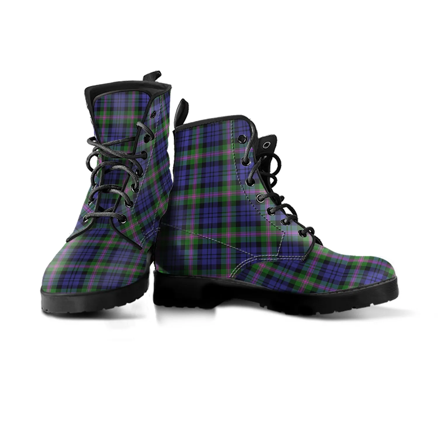 Baird Modern Tartan Leather Boots