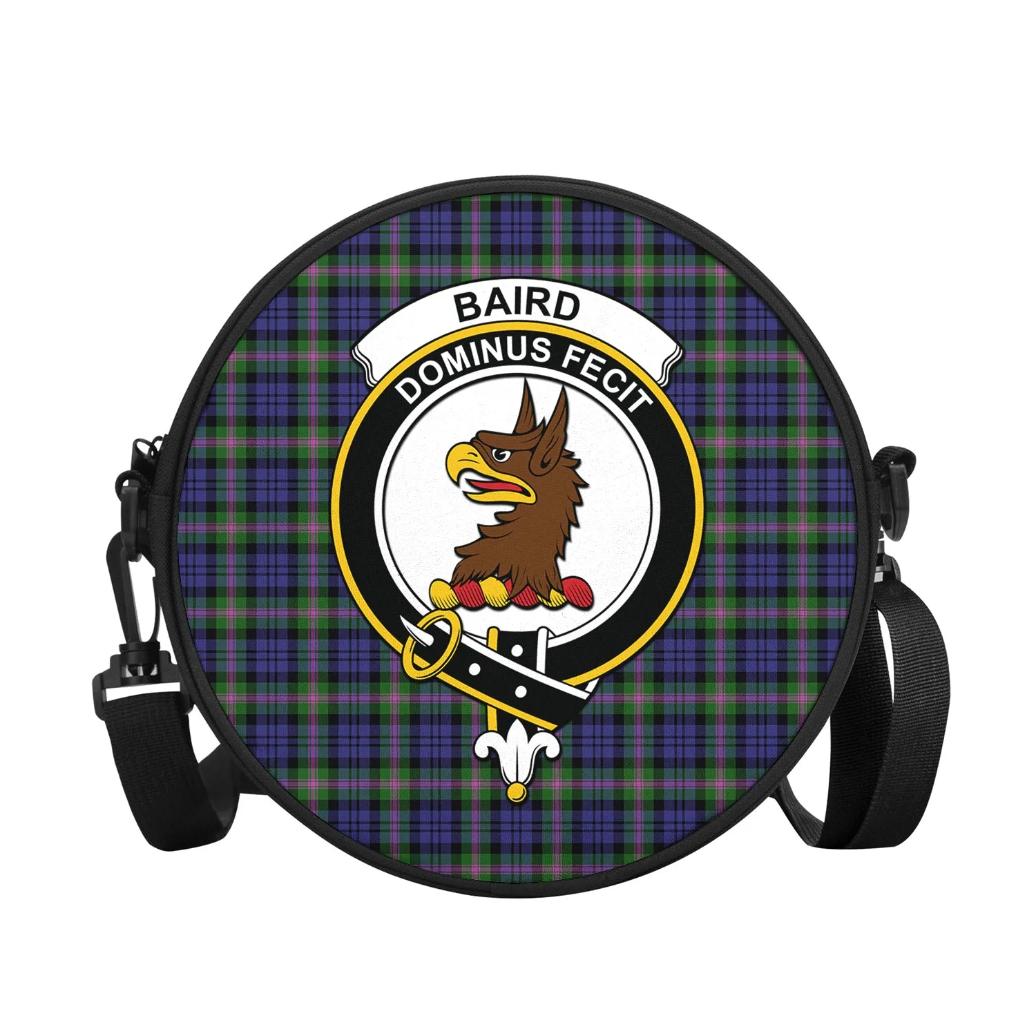 Baird Modern Tartan Round Satchel Bags with Family Crest