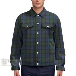 Baird Tartan Unisex Lapel Cotton Jacket