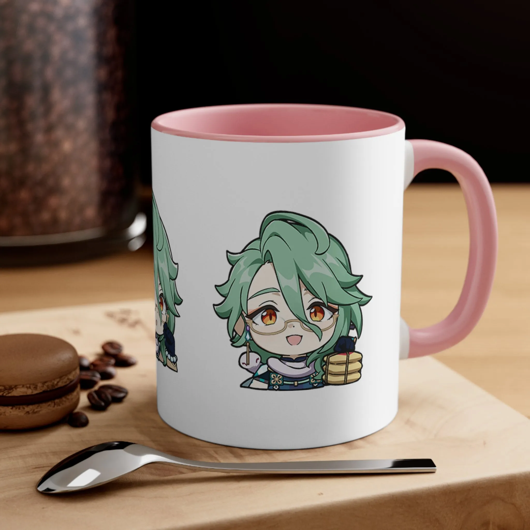 Baizhu Genshin Impact Accent Coffee Mug, 11oz Cups Mugs Cup Gift For Gamer Gifts Game Anime Fanart Fan Birthday Valentine's Christmas