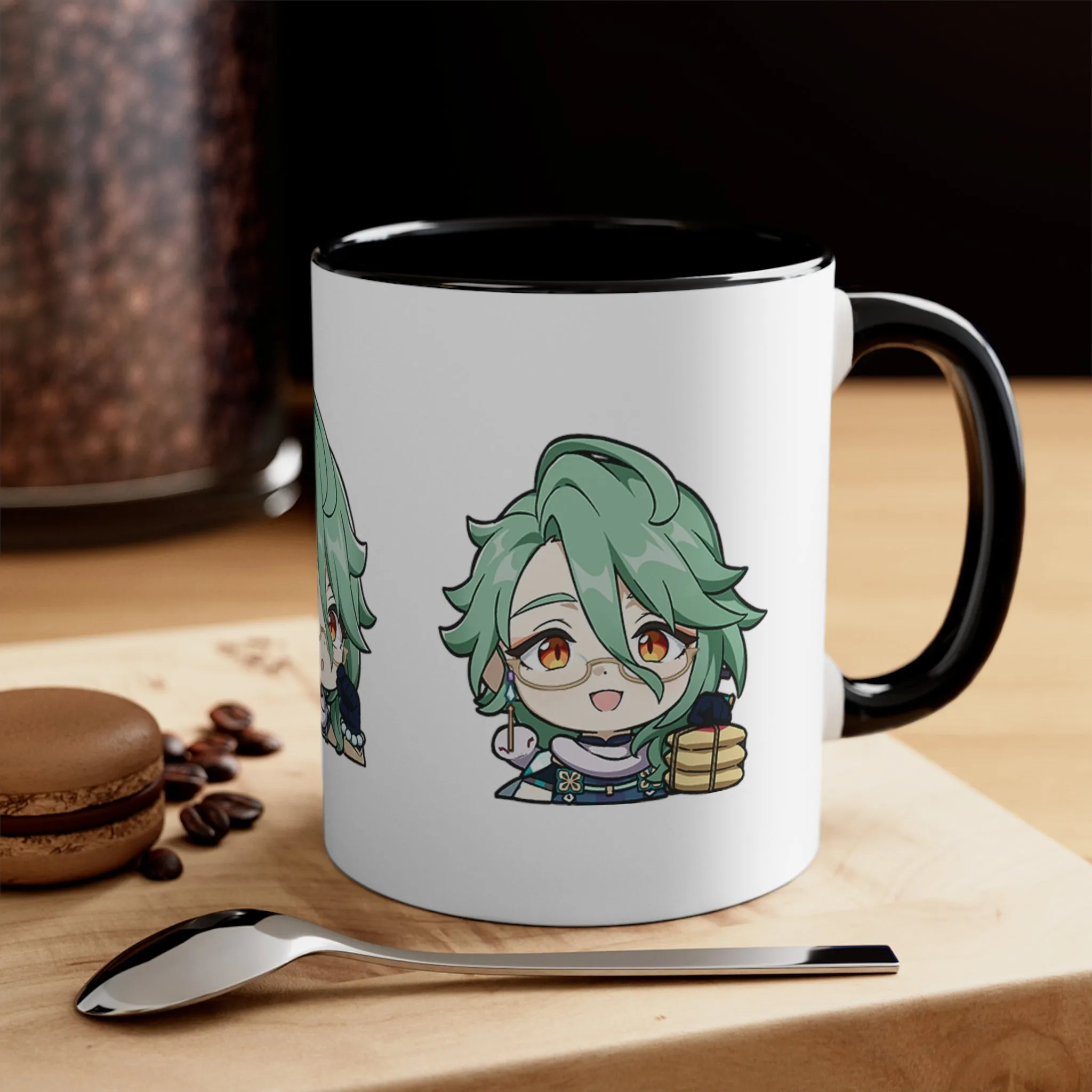 Baizhu Genshin Impact Accent Coffee Mug, 11oz Cups Mugs Cup Gift For Gamer Gifts Game Anime Fanart Fan Birthday Valentine's Christmas