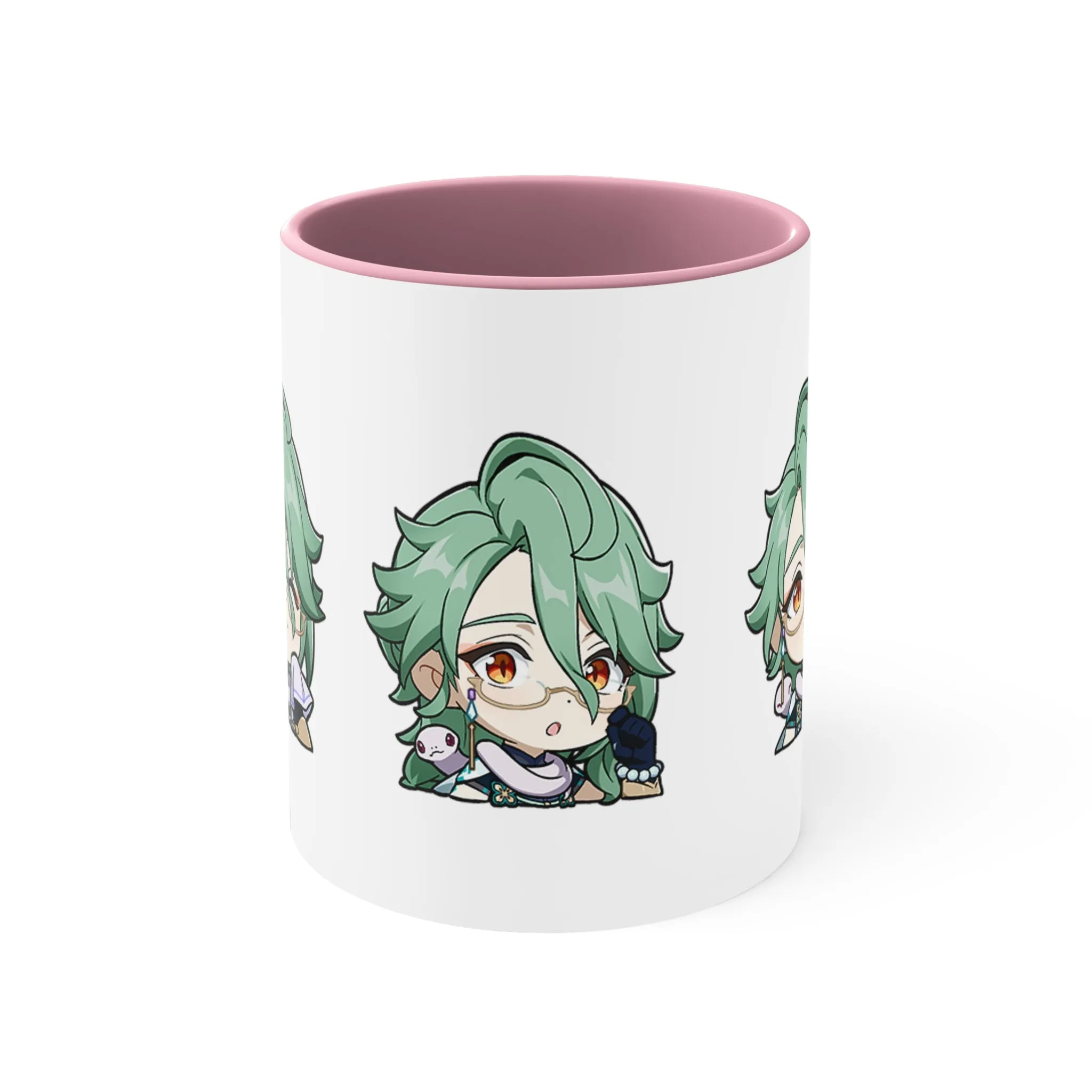 Baizhu Genshin Impact Accent Coffee Mug, 11oz Cups Mugs Cup Gift For Gamer Gifts Game Anime Fanart Fan Birthday Valentine's Christmas