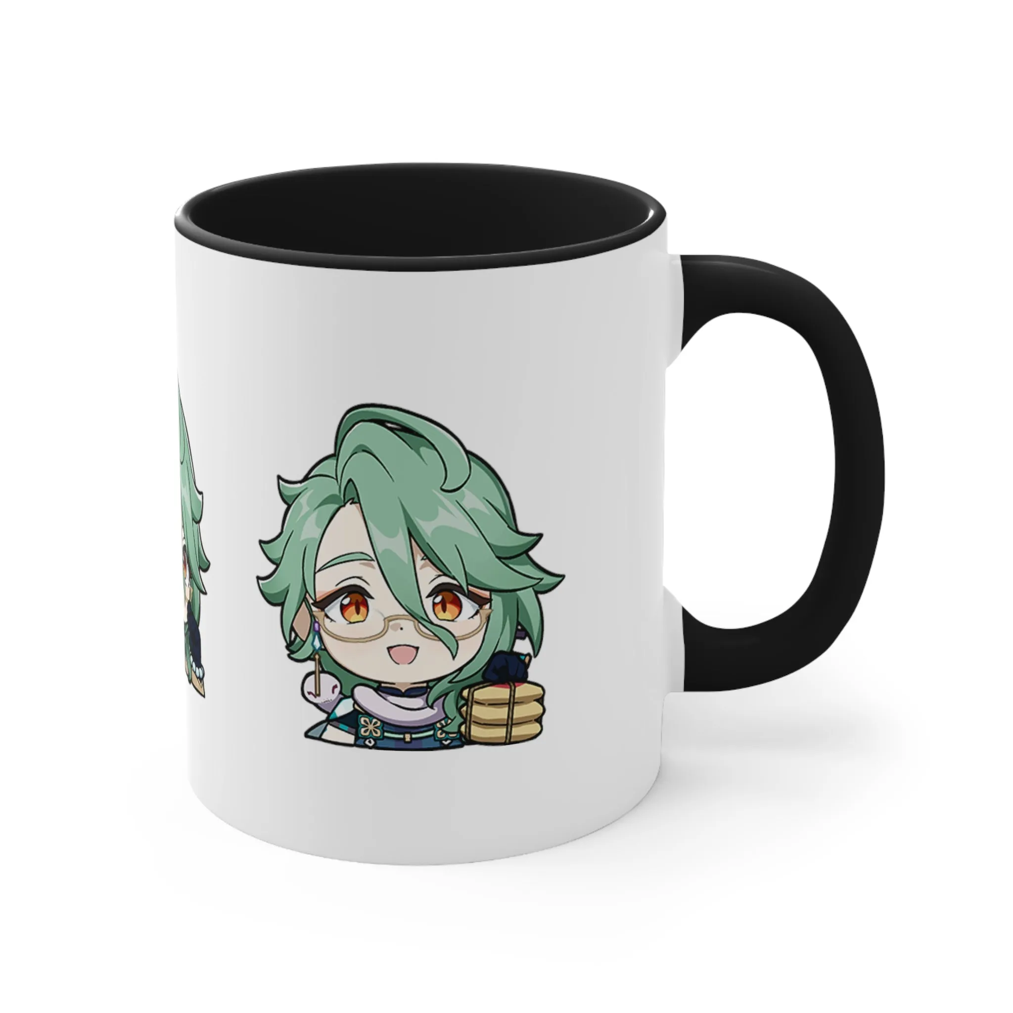 Baizhu Genshin Impact Accent Coffee Mug, 11oz Cups Mugs Cup Gift For Gamer Gifts Game Anime Fanart Fan Birthday Valentine's Christmas