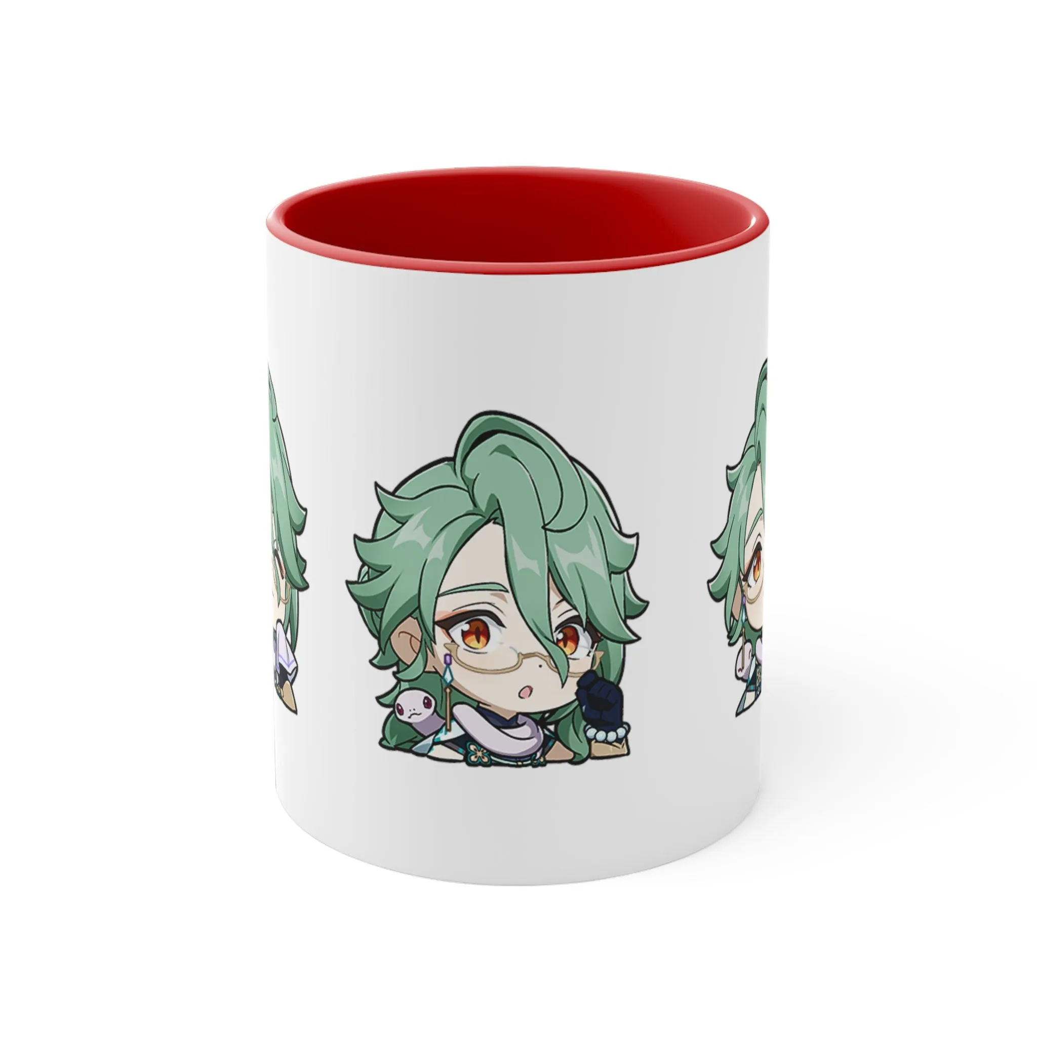 Baizhu Genshin Impact Accent Coffee Mug, 11oz Cups Mugs Cup Gift For Gamer Gifts Game Anime Fanart Fan Birthday Valentine's Christmas