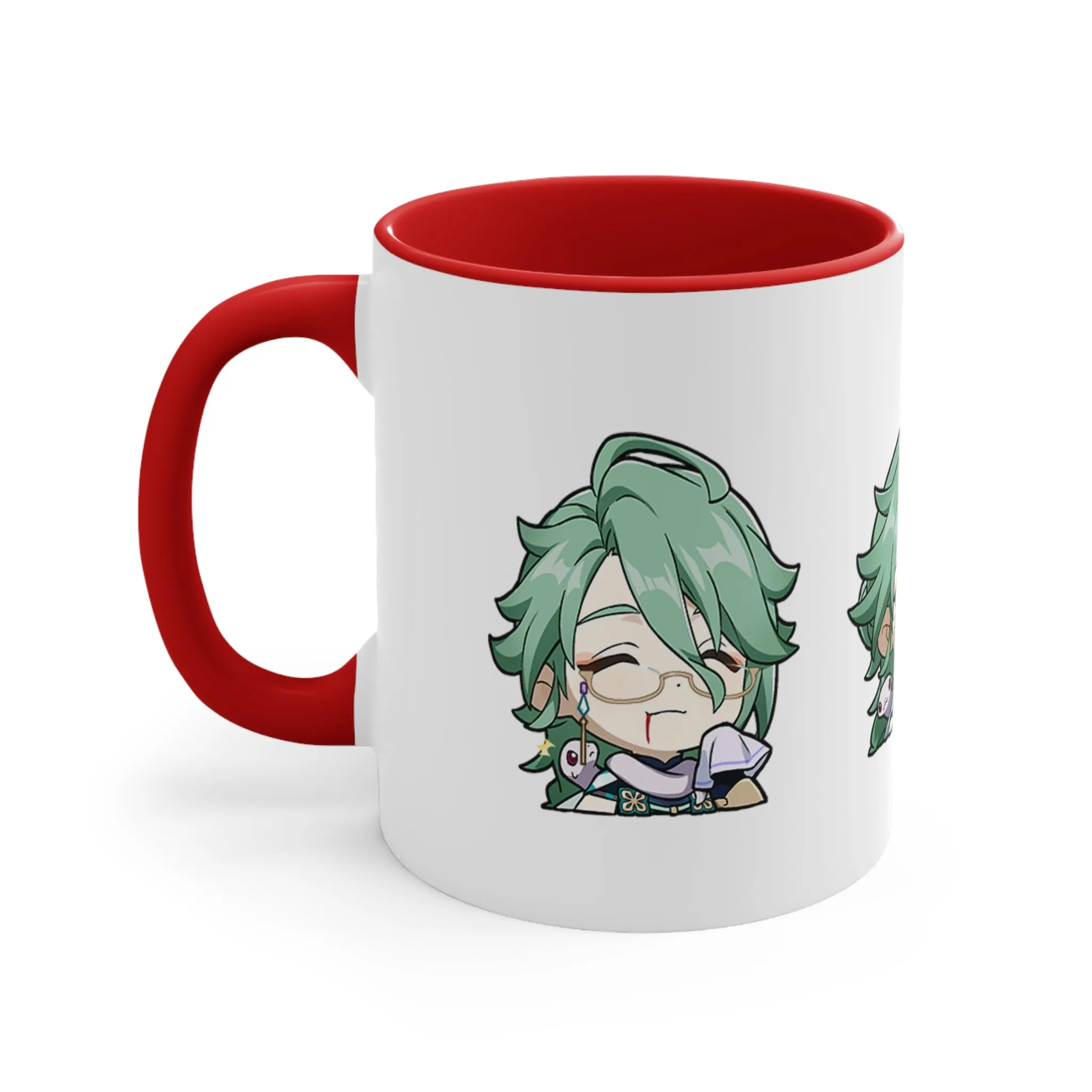 Baizhu Genshin Impact Accent Coffee Mug, 11oz Cups Mugs Cup Gift For Gamer Gifts Game Anime Fanart Fan Birthday Valentine's Christmas