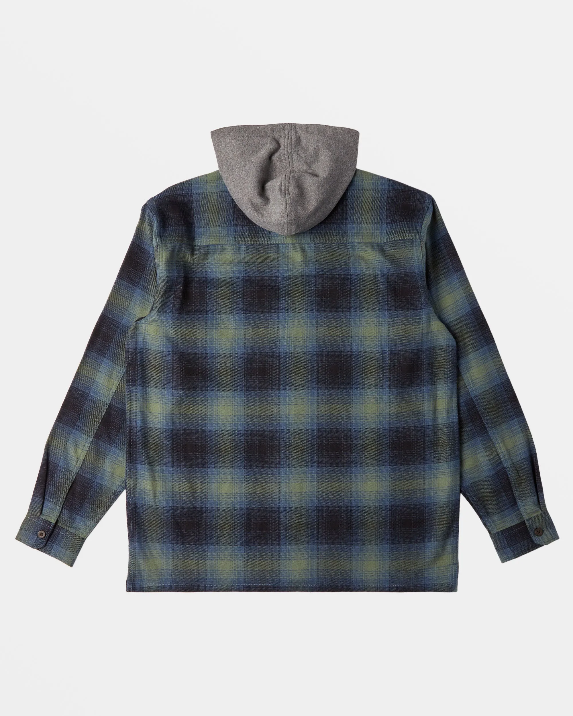 Baja Hooded Flannel Shirt - Fern