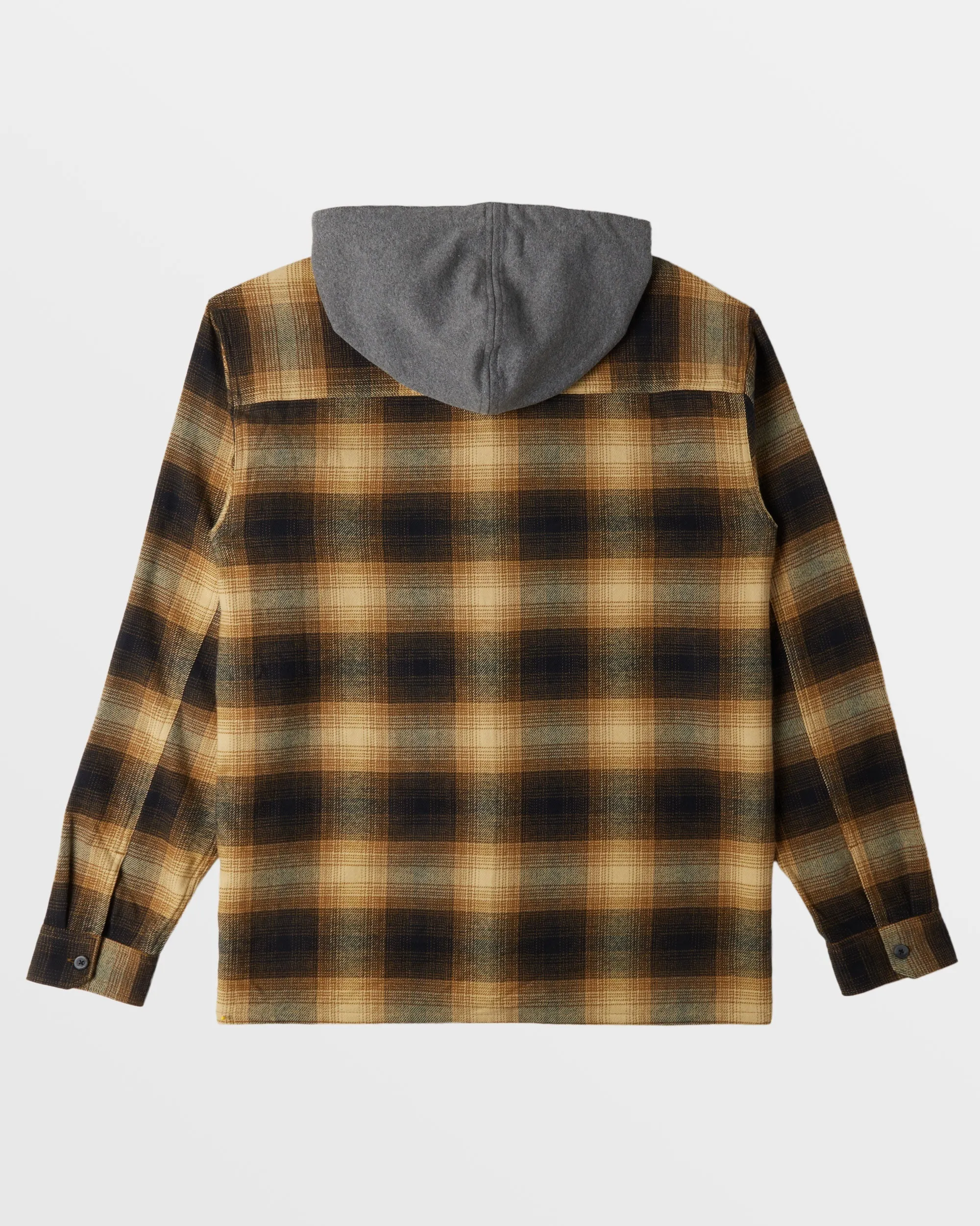 Baja Hooded Long Sleeve Flannel Shirt - Otter