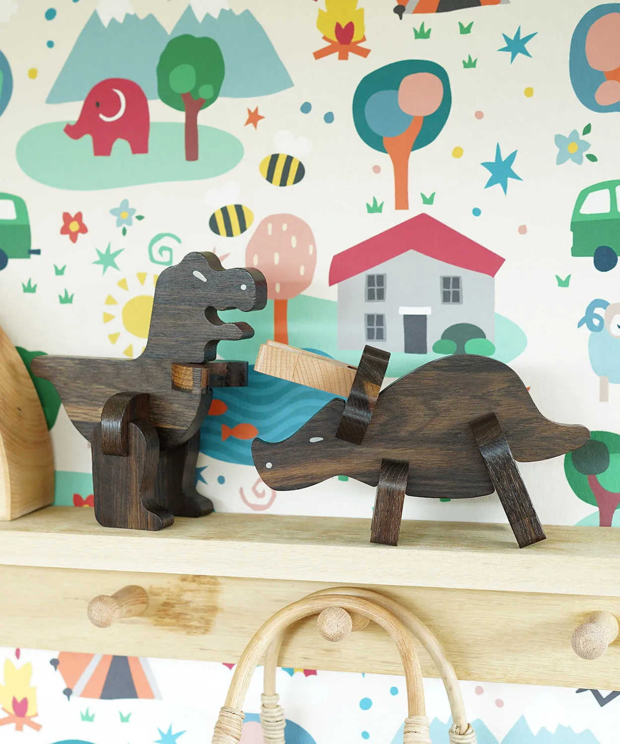 Bajo Puzzle & Sorter - Black Oak T-Rex