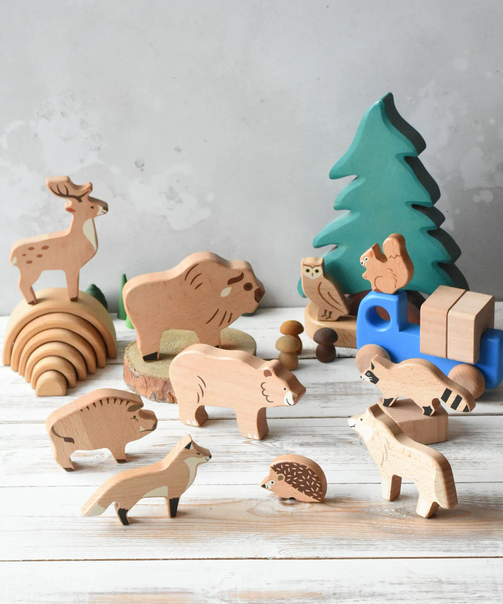 Bajo Wild Animals Forest Set