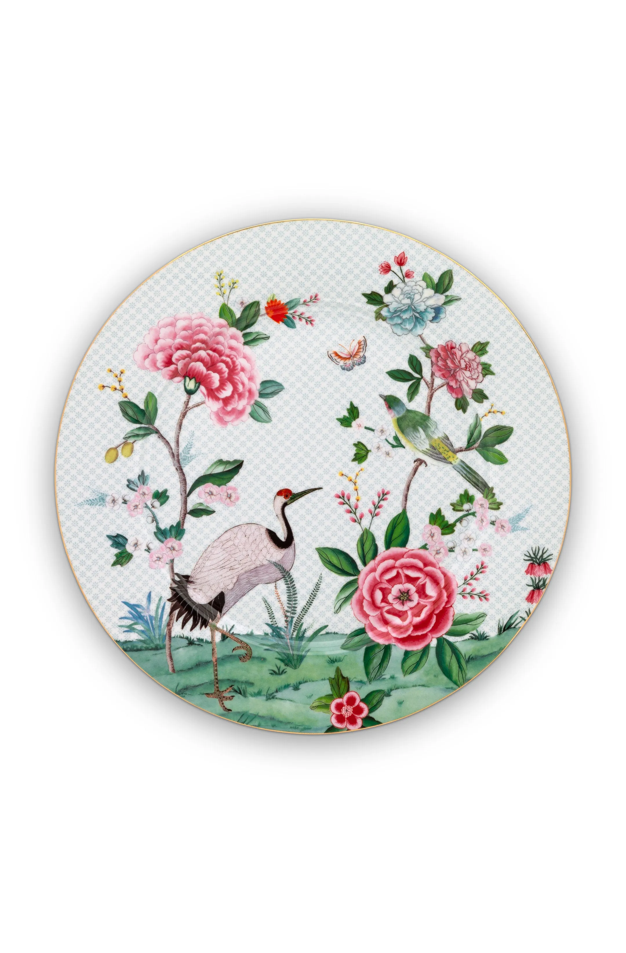 Bajoplato Blushing Birds Blanco de 32cm,  de Pip Studio.