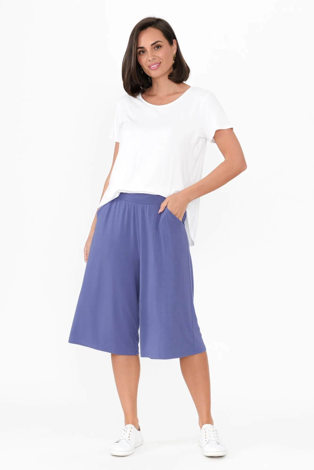 Bakar Lilac Bamboo Cropped Pants