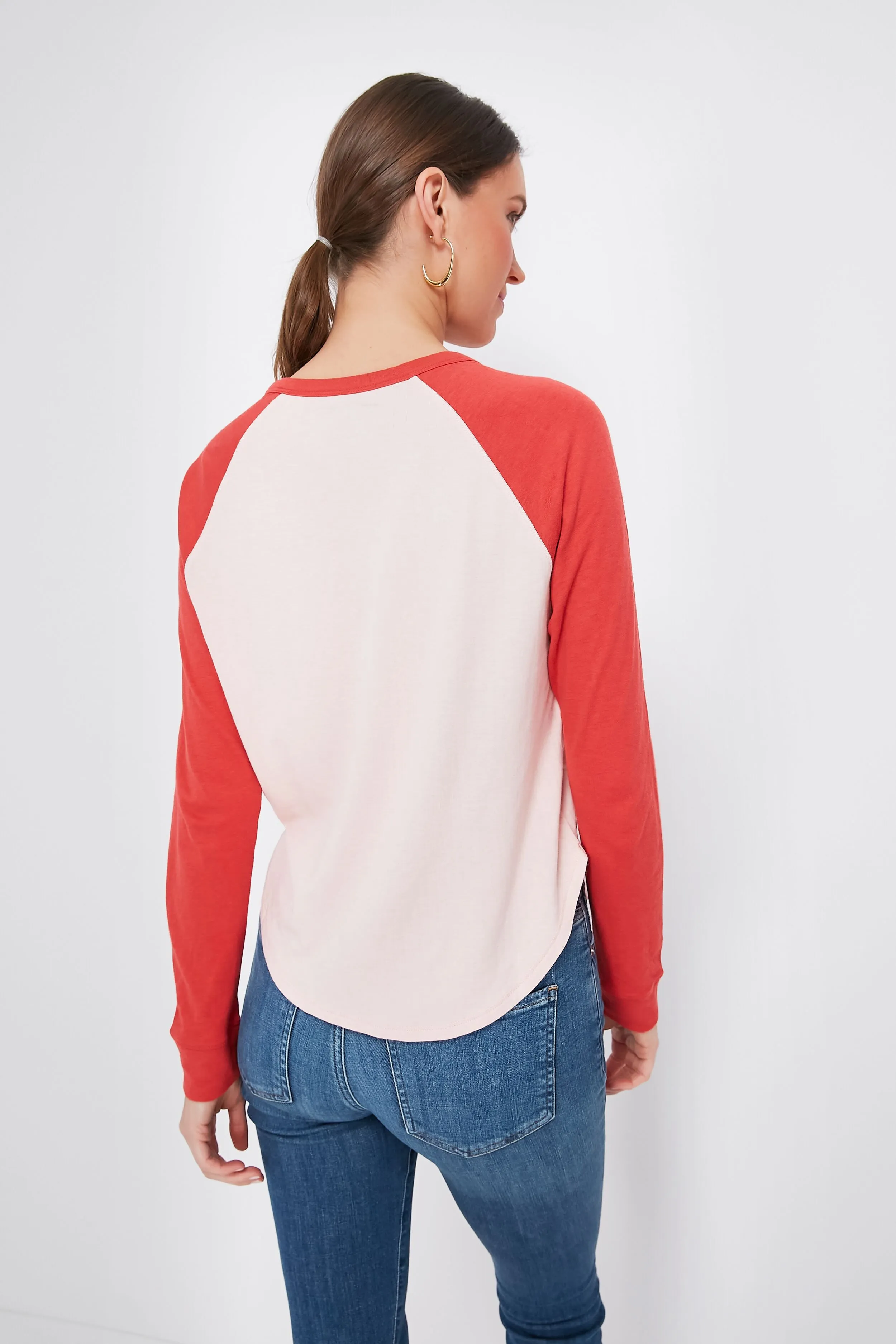 Baked Apple Cloud Long Sleeve Baseball Tee