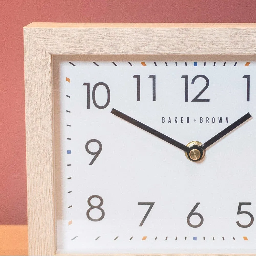 Baker And Brown Mantel Clock Oak